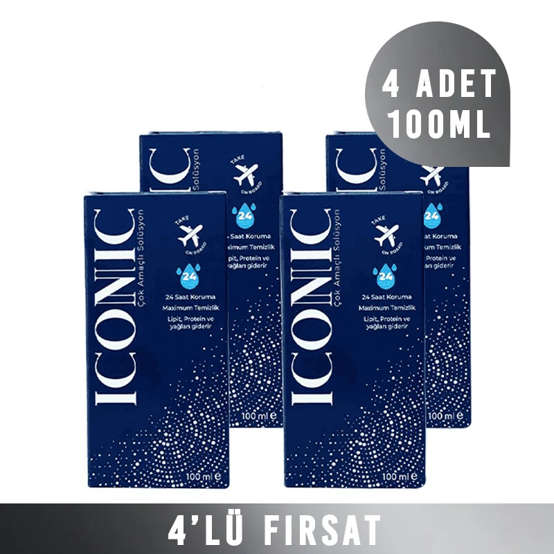 Iconic Solüsyon 100 ml *4 Adet - Iconic Lens