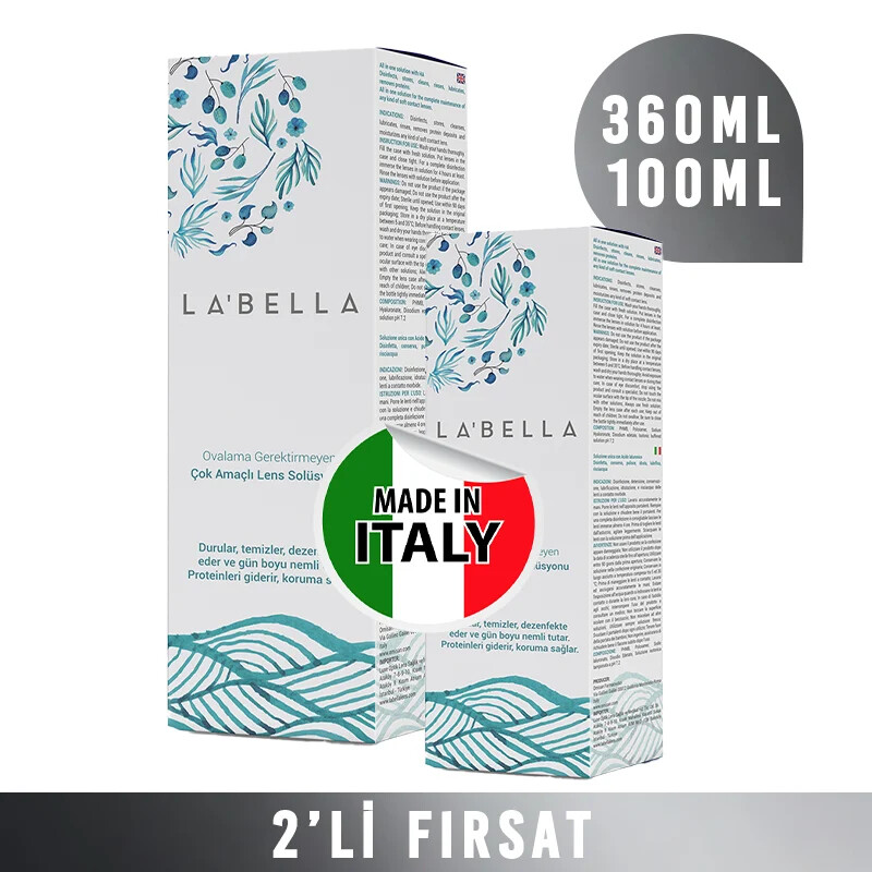 Labella Lens Solüsyonu 360 ml + 100 ml (1+1 adet) - LaBella Lens