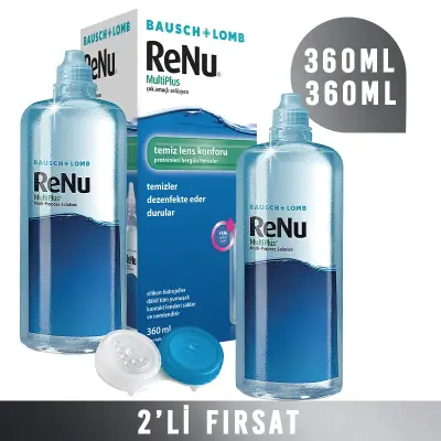Renu Multi-Plus Solüsyon 360 ml + 360 ml (2 adet) - Bausch + Lomb