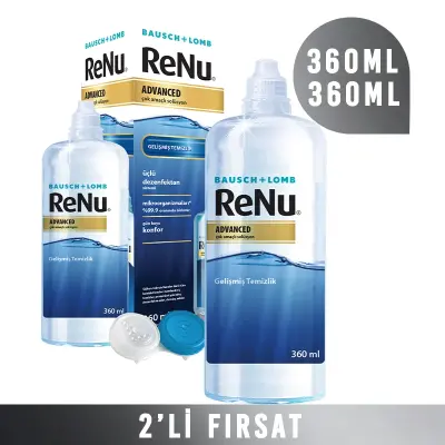 Renu Advance Solüsyon 360 ml + 360 ml (2 adet) - Bausch + Lomb