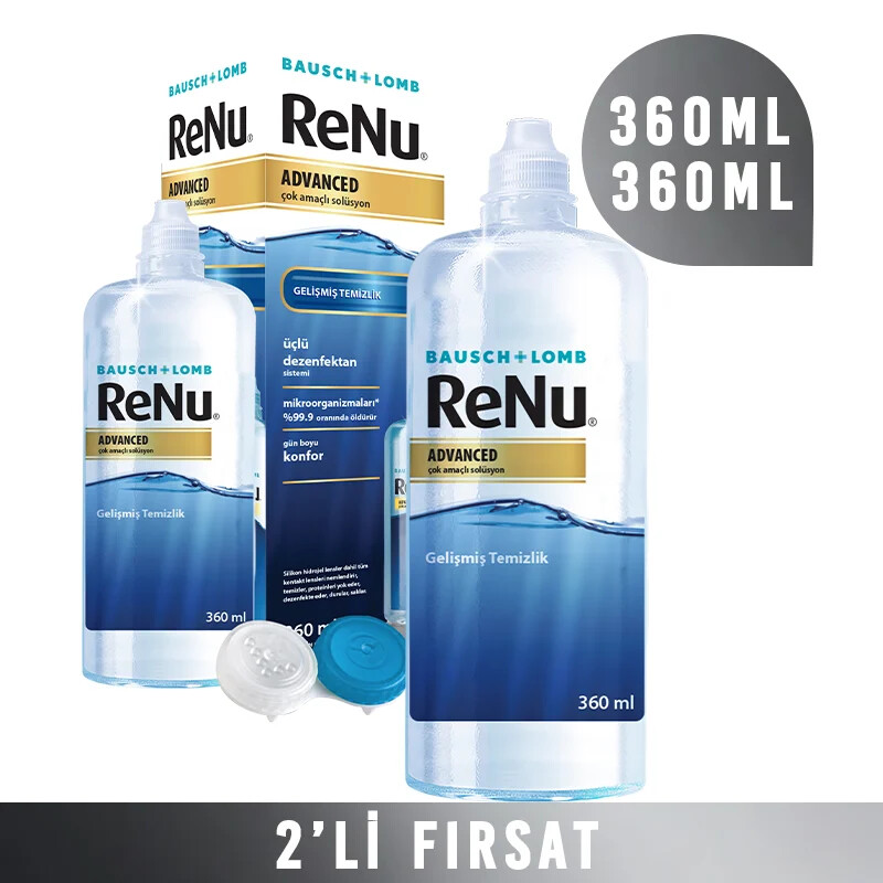 Renu Advance Solüsyon 360 ml + 360 ml (2 adet) - Bausch + Lomb